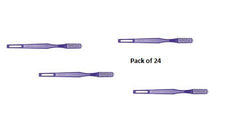 Pack of 24 Dawnmist soft-bristle toothbrushes, individually wrapped for travel and office use
