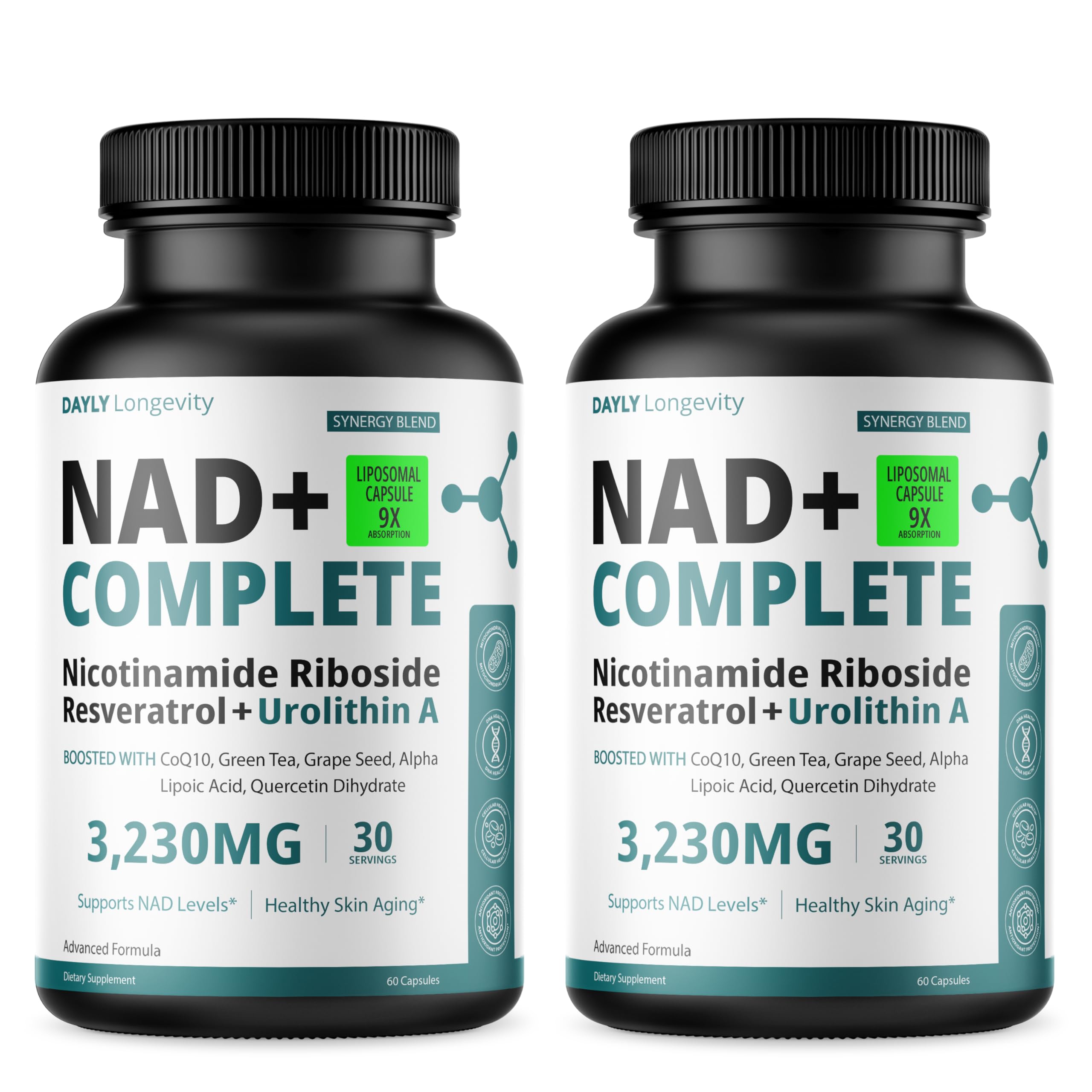DAYLY Liposomal NAD+ supplement front view