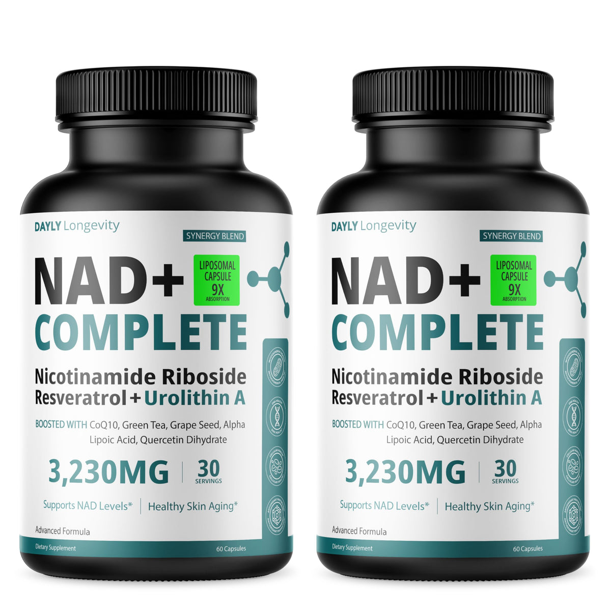 DAYLY Liposomal NAD+ supplement front view