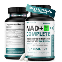 DAYLY Liposomal NAD+ supplement bottle hero image