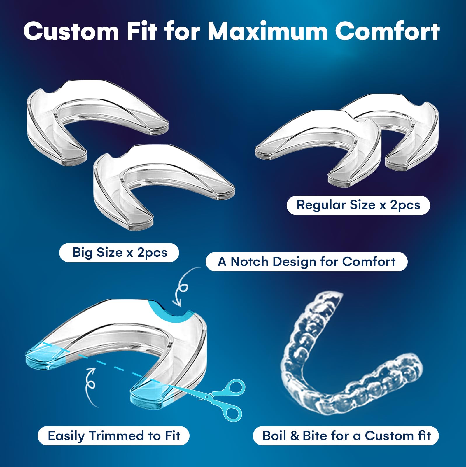 Mouthpiece suitable for day and night use