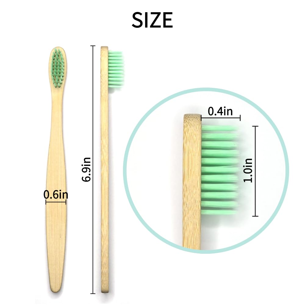 Bamboo handle and durable PBT bristles of DDOWA toothbrush