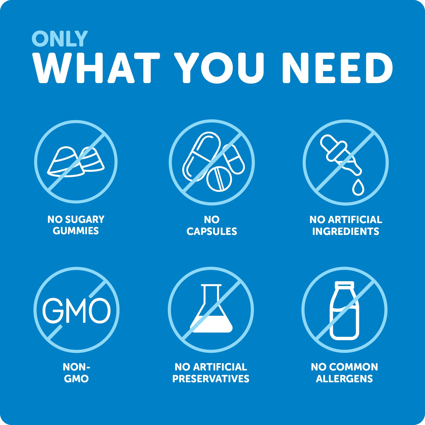 Allergen-friendly, non-GMO liquid vitamin D bottle