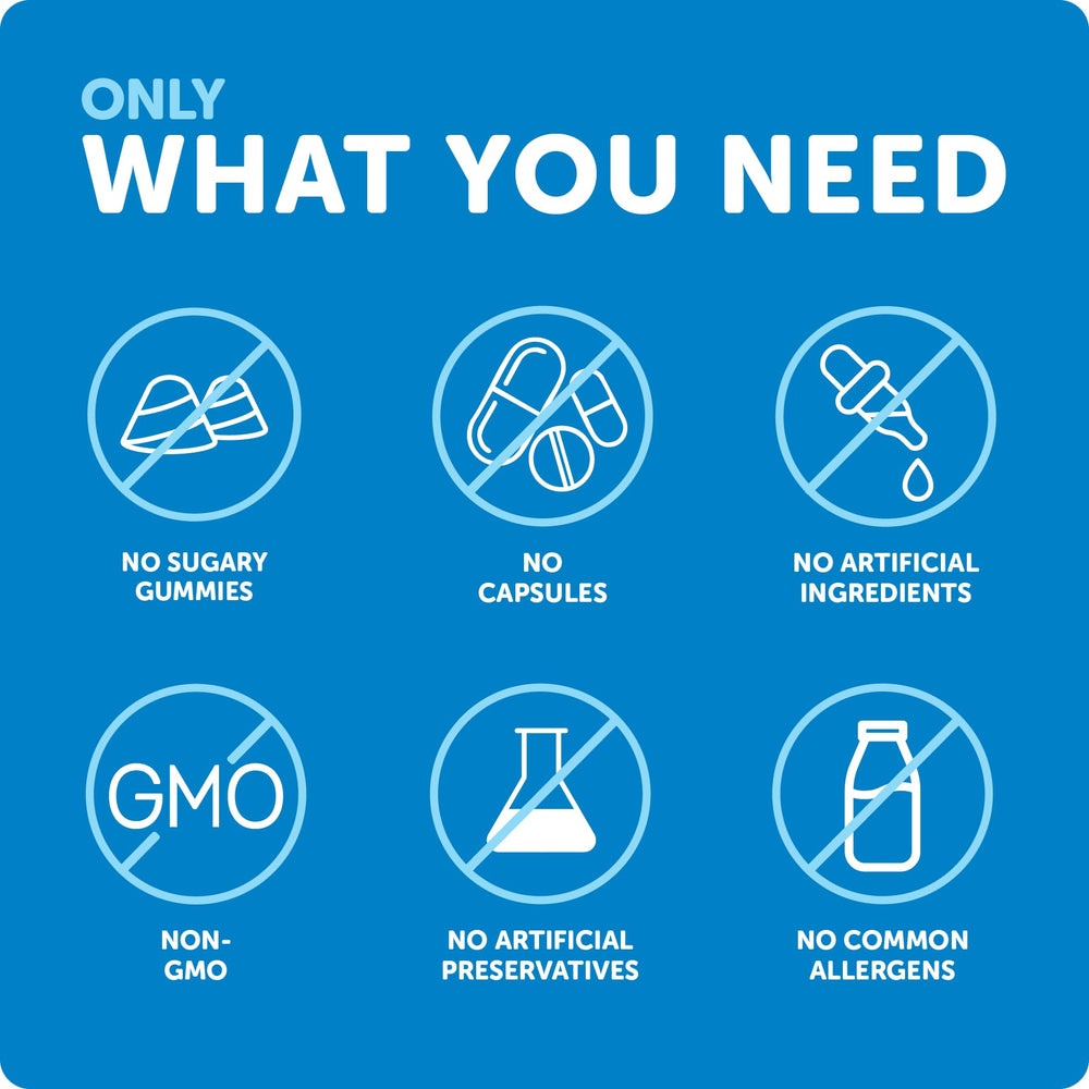 Allergen-friendly, non-GMO liquid vitamin D bottle