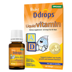 Ddrops Baby Organic A&D Drops bottle