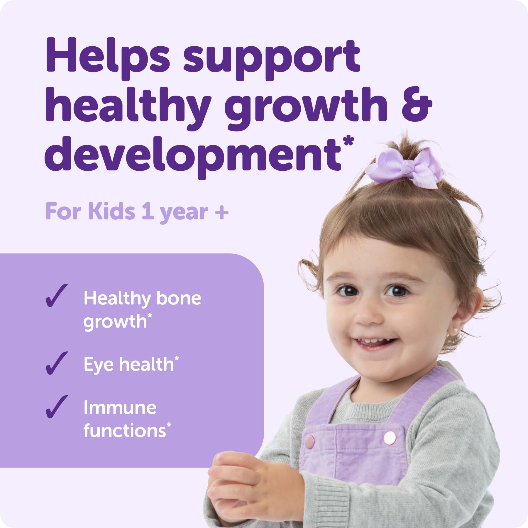 Drop dispensing vitamin D3 for kids