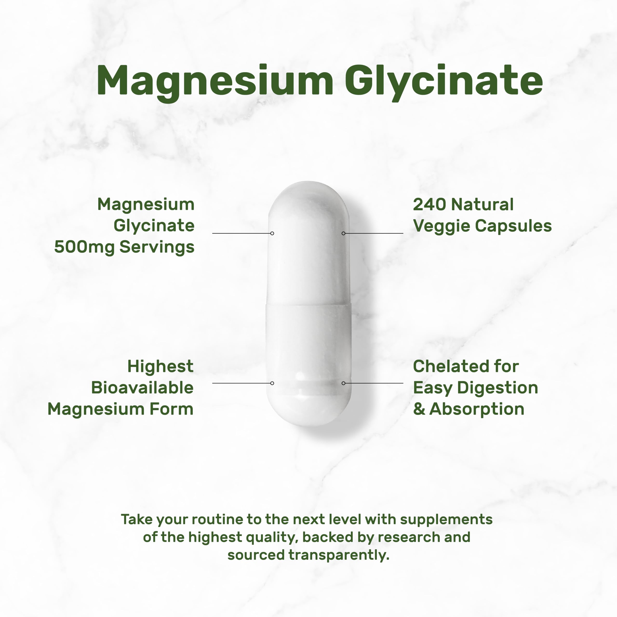 Deal Supplement chelated magnesium label close-up shows quality and ingredients