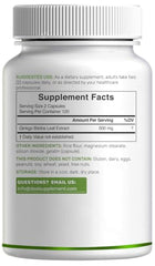Ginkgo Biloba 500mg capsules on white background