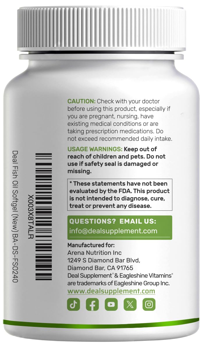 Graphic highlighting brain and heart support from omega-3