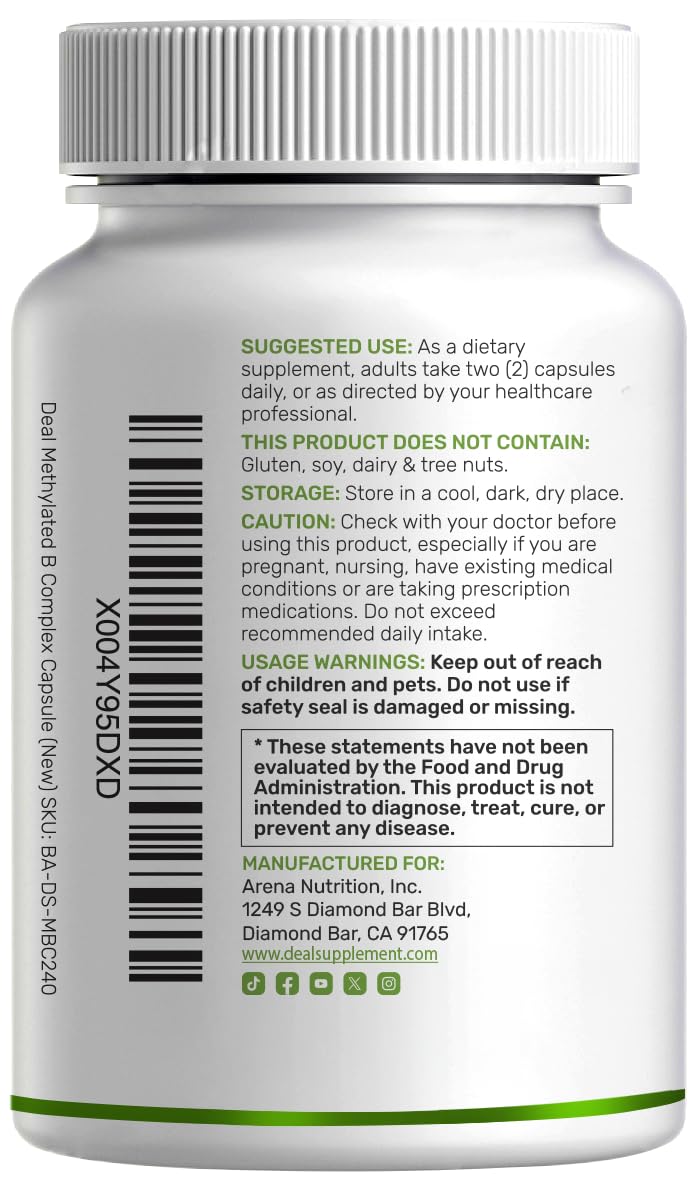 DEAL SUPPLEMENT open bottle with spilled capsules showing capsule count and supply