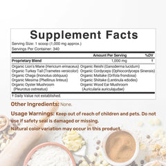 Back nutrition information panel of the product