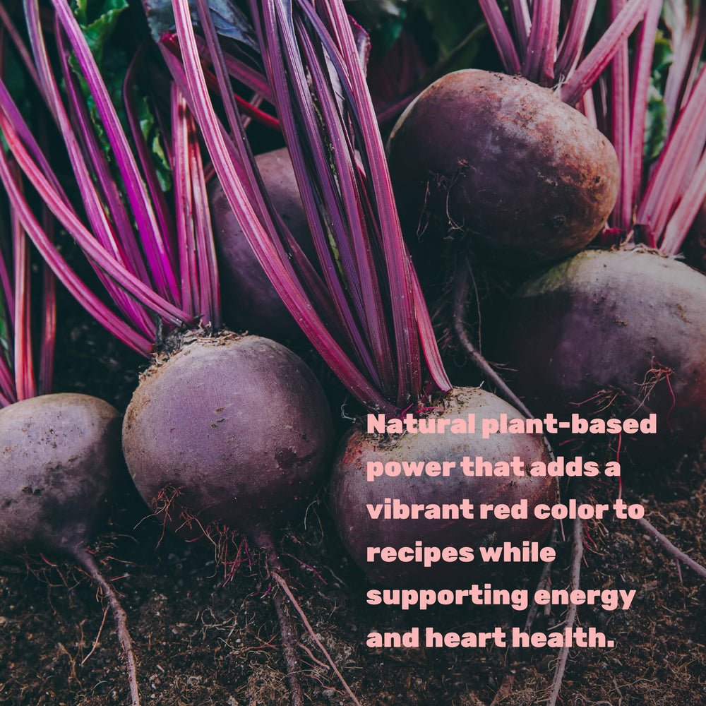 Deal Supplement Vegan non-GMO beet root powder in a tub for versatile meals