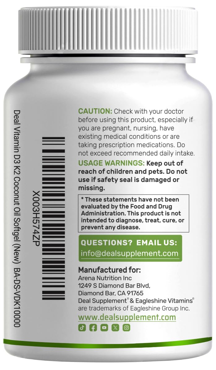 Nutritional supplement bottle on white background