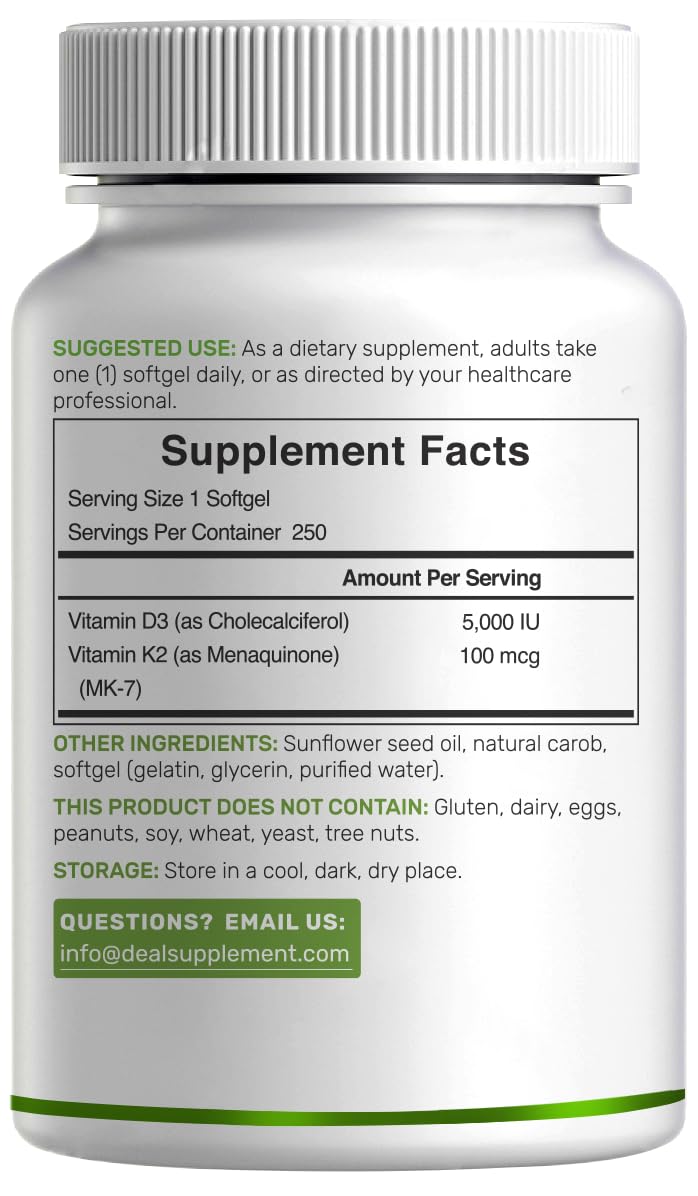 Immune support and heart health imagery for vitamin D3 + K2