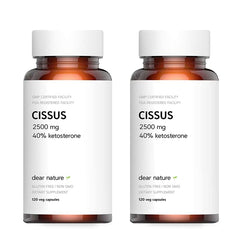 Dear Nature Cissus Extract Premium 2500mg – 120 capsules bottle (Pack of 2)