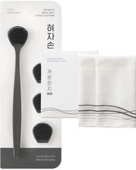 DEARCUS Tongue Scraper with 3 replaceable heads in Deep Gray