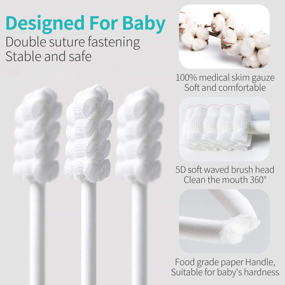 Cotton swabs with double suture fastening structure