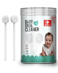 Dearlomum Upgraded 32PCS Baby Tongue Cleaner packaging