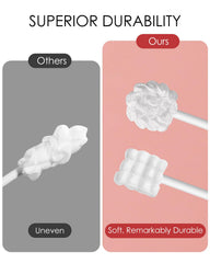 Double suture fastening design secures the cleaner