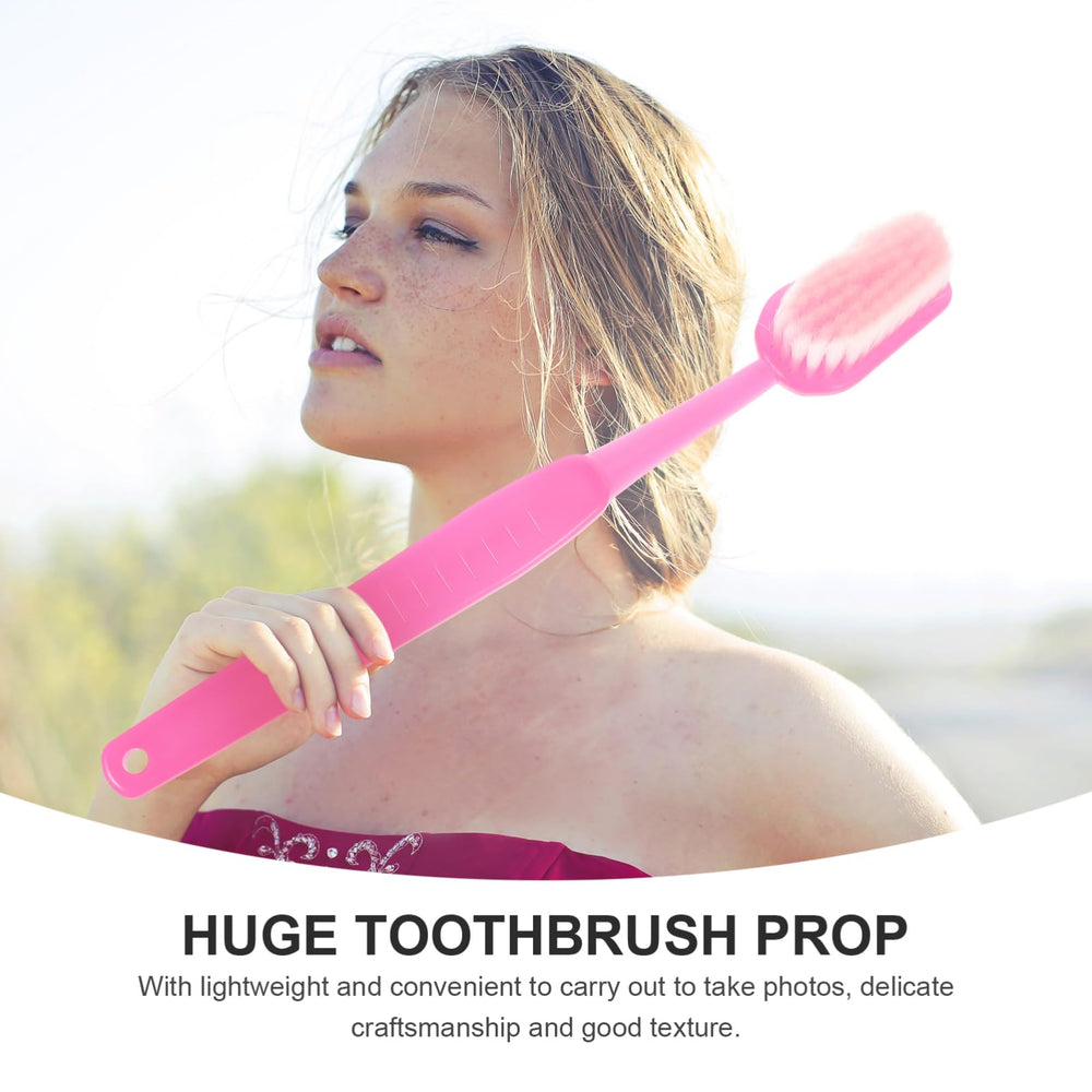 Blue toothbrush prop for party photos