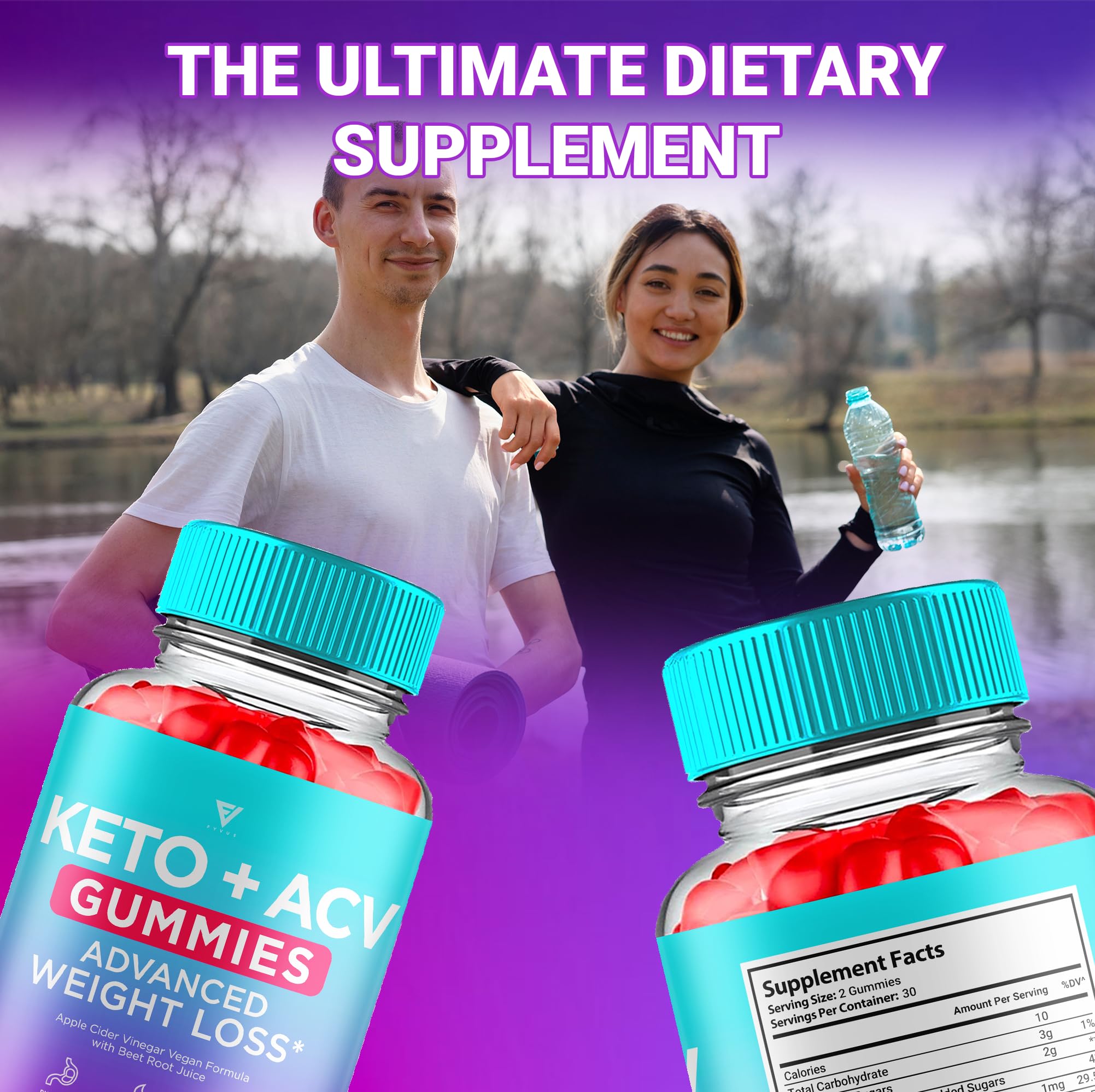 Decatela Keto ACV Gummies on wooden surface ready for everyday metabolism support.