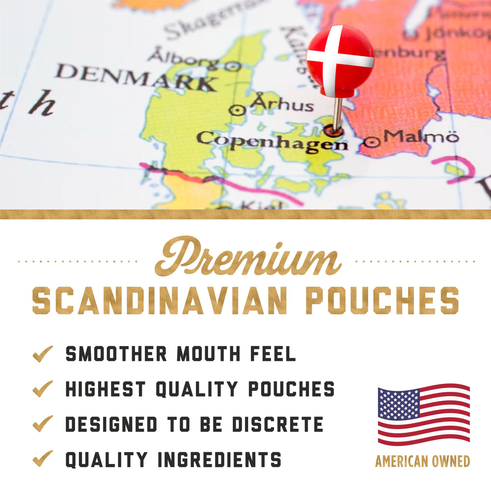 Close-up of Mint flavor caffeine pouch