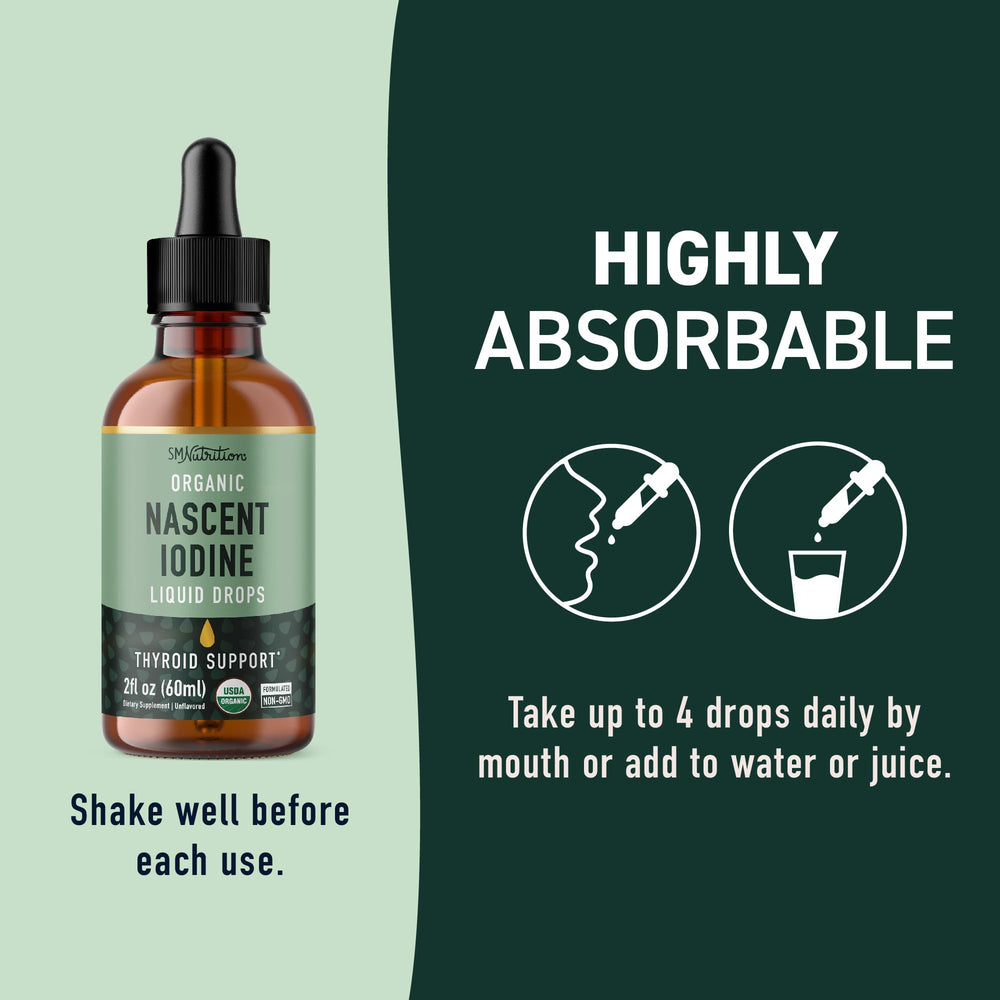 Close-up of decolorized potassium iodide liquid ingredient label