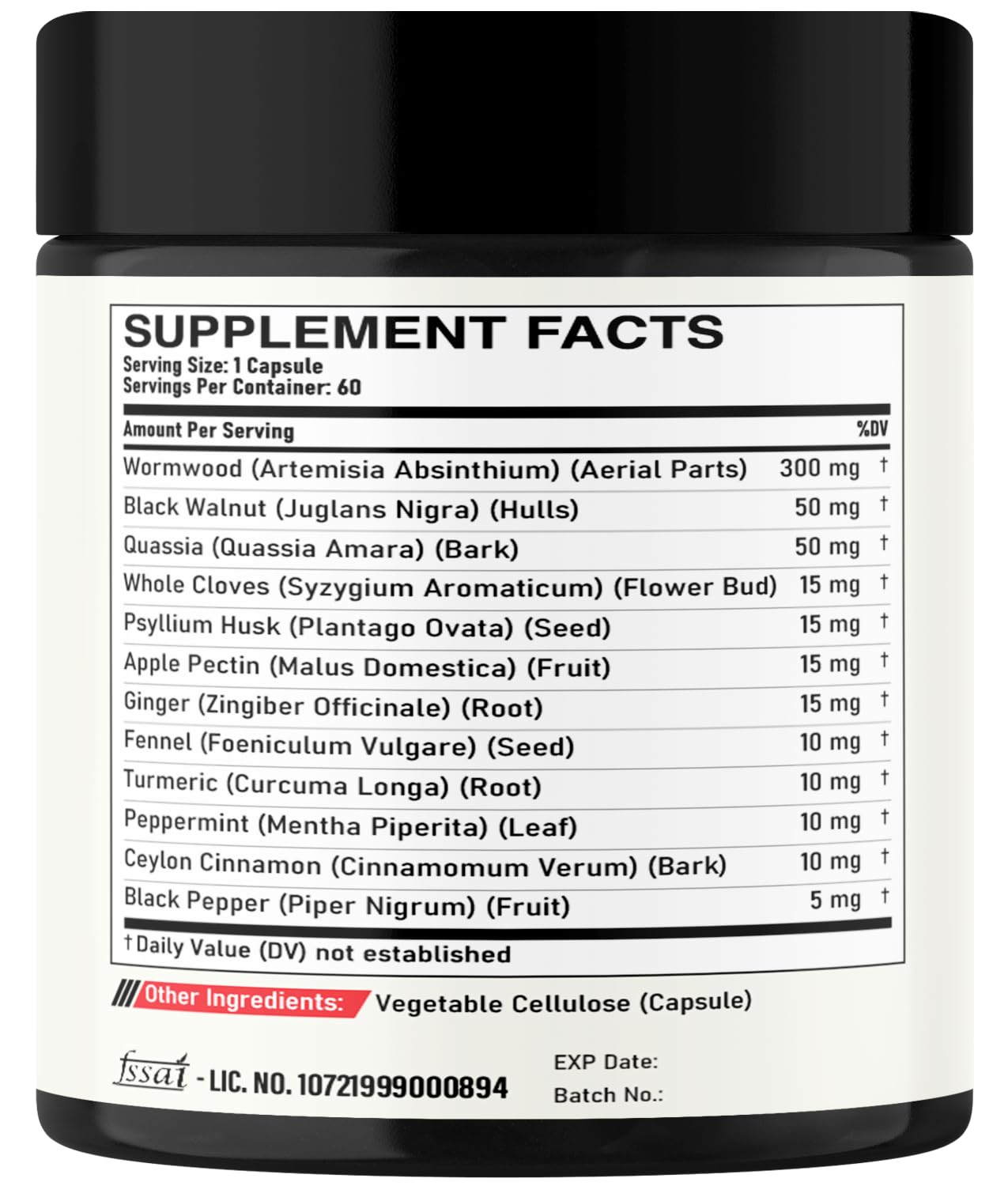 Two-month supply concept with easy-to-swallow capsules