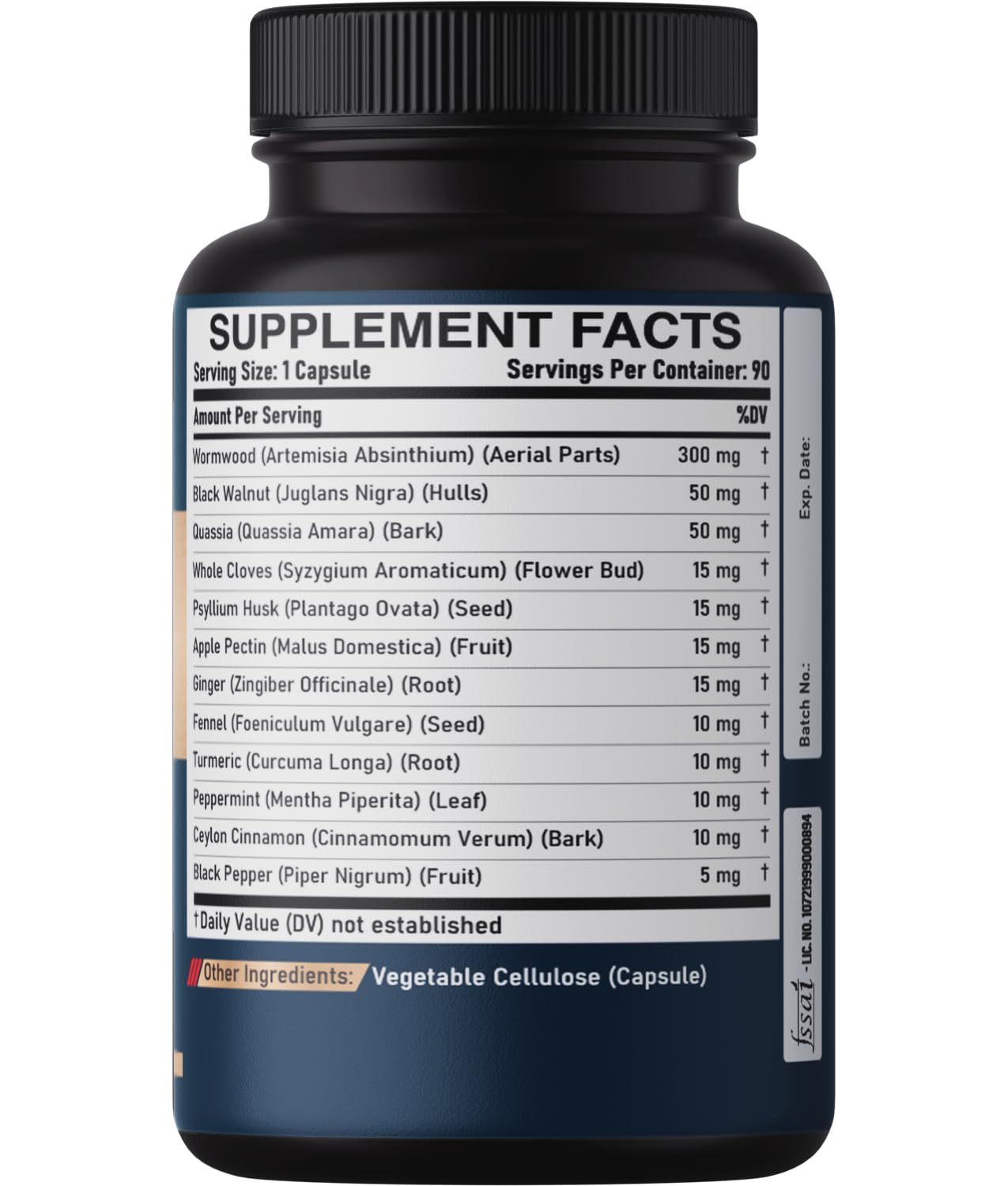 Nutritional/ingredient infographic for DEDICAD 12in1.
