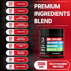 Full 60-day supply bottle for DEDICAD NAD supplement