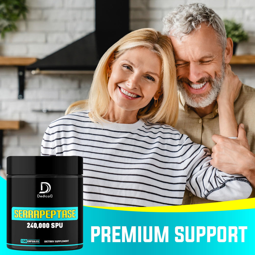 Heart health and wellness concept with Serrapeptase