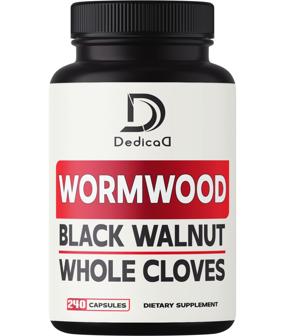 DEDICAD Wormwood capsules bottle label