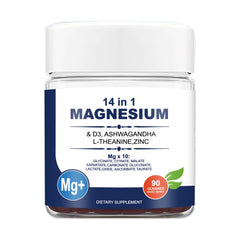 Front view of Deep Calmly Magnesium Complex Gummies bottle