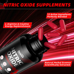 Deepure Nitric Oxide Booster creatine-infused image emphasizes rapid absorption