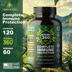 Close-up of Defence360 Immune Support capsules