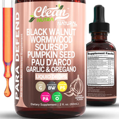 Defend Wormwood Black Walnut Cleanse Drops bottle front view