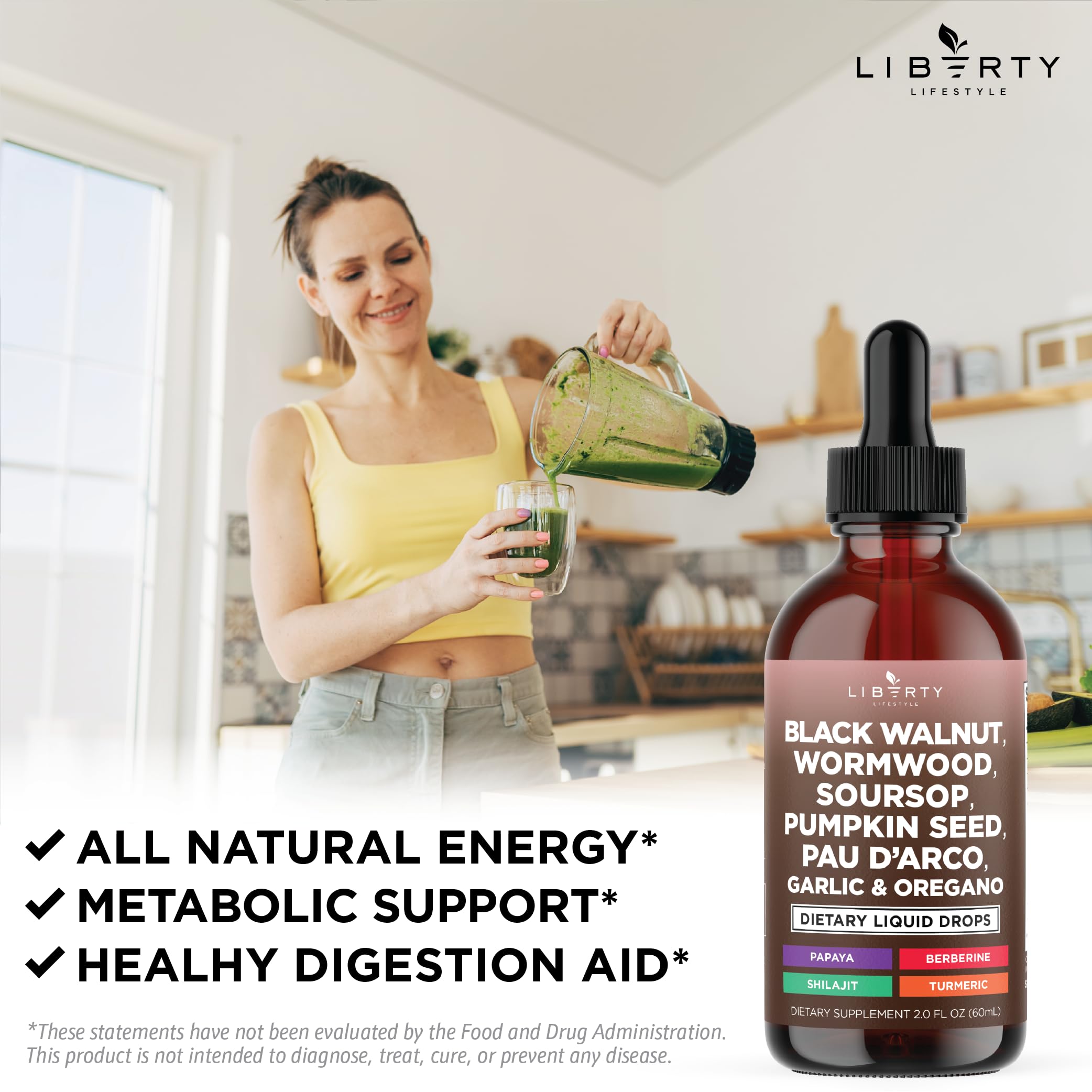 Turmeric, pumpkin seeds and berberine components in the tincture