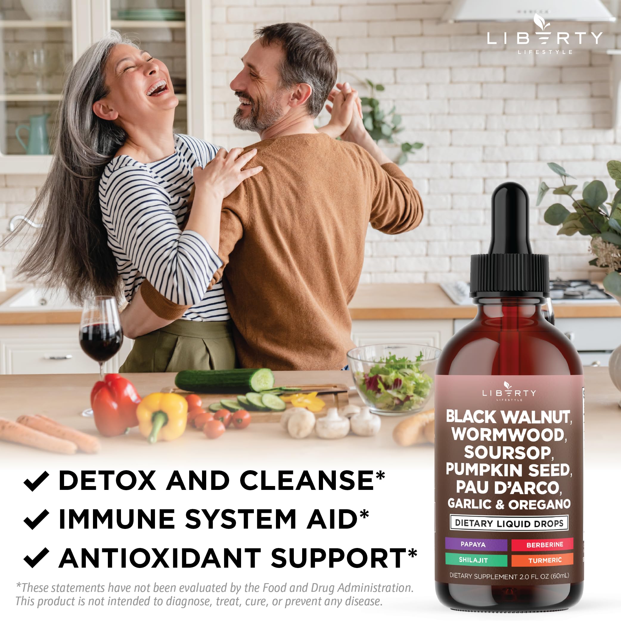Liquid tincture dropper bottle ready for daily use