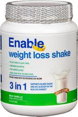 Del Mar Health Enable Weight Loss Shake Vanilla 2lb 8oz front view