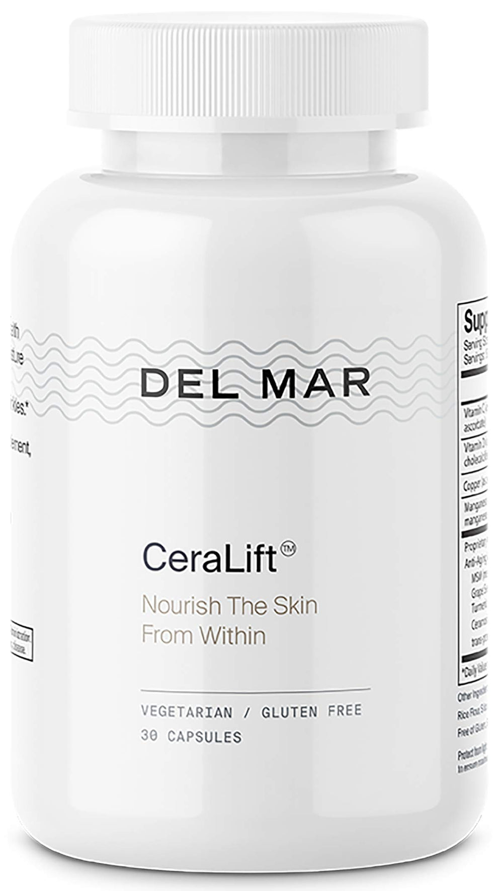 Del Mar Labs CeraLift bottle and label