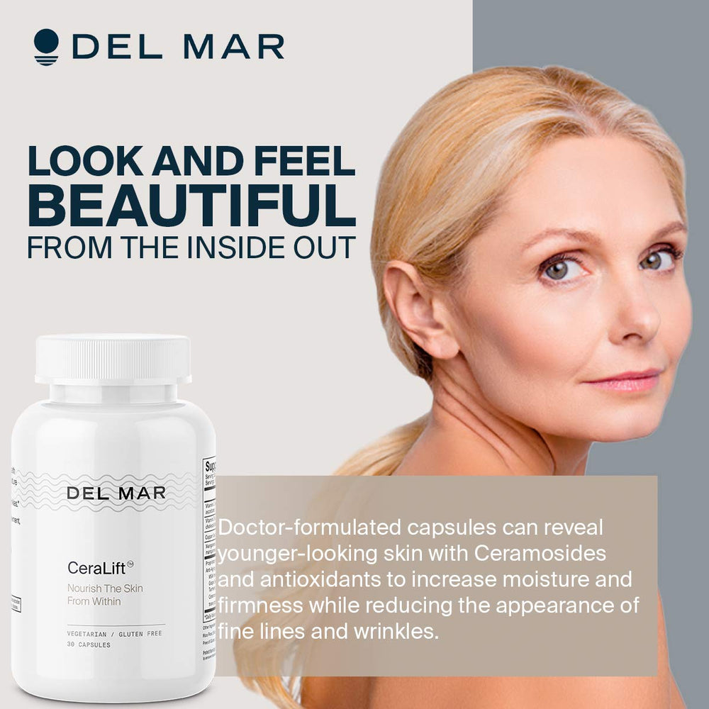 Front packaging of Del Mar Labs CeraLift