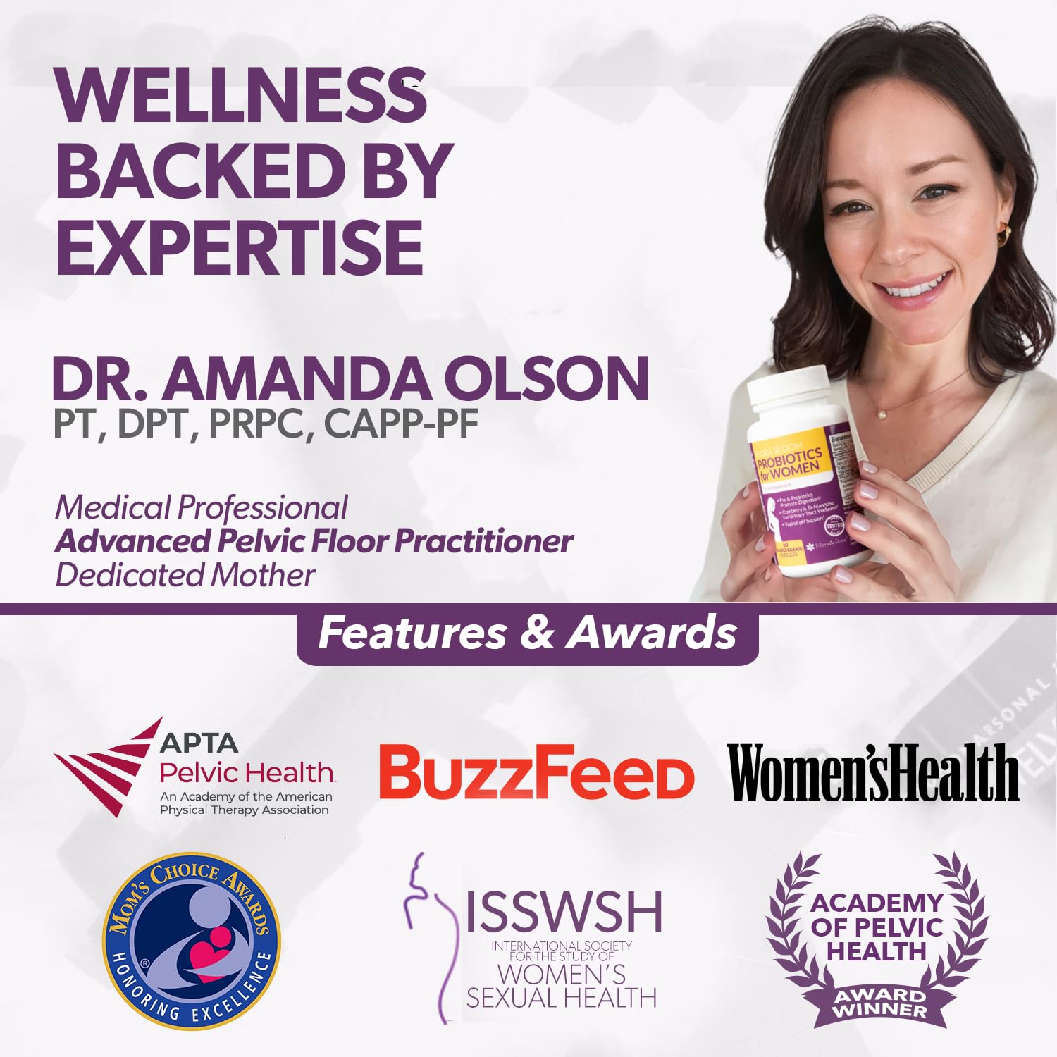 Delayed-release capsules for women's probiotic supplement