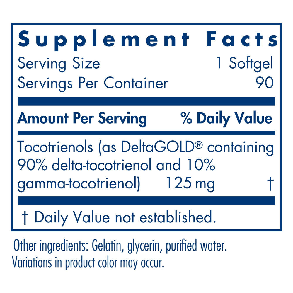 Delta-Fraction Tocotrienols softgels close-up