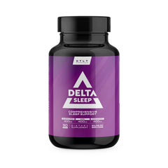 Delta Sleep HTLT hero image featuring bottle and packaging