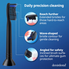 Compatible with Philips Sonicare models with ribbed upper metal pin