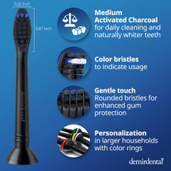 Diamond-ground filaments for gentle brushing