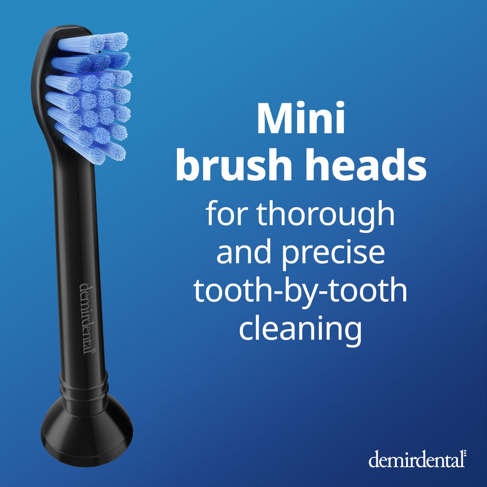Filaments rounded for gentle cleaning on teeth and gums