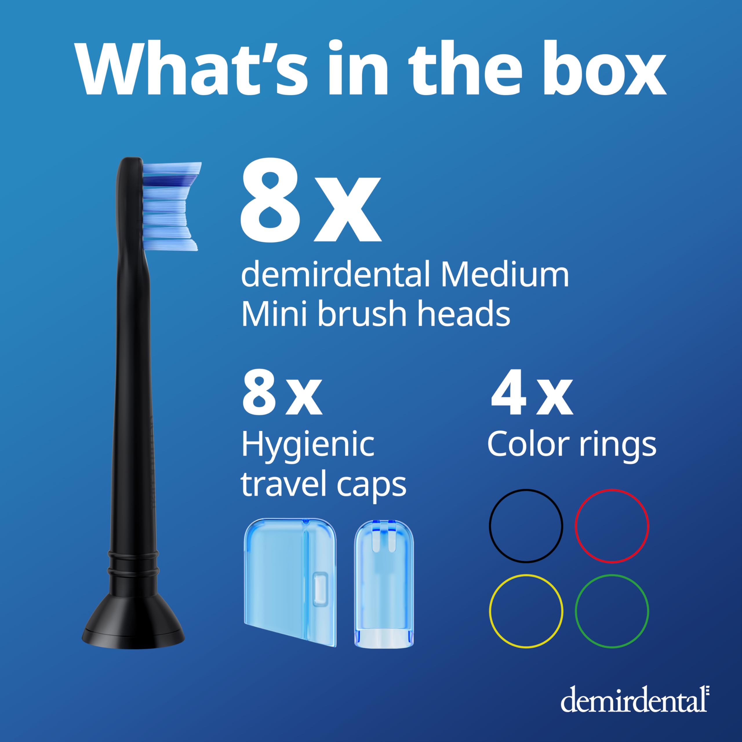 Healthy smile with demirdental replacement toothbrush heads