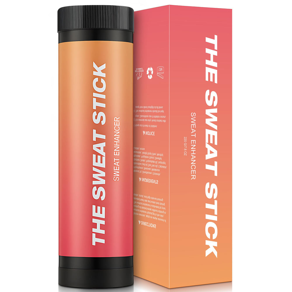 Demissle Sweat Gel Stick bottle closeup showing portable design for gym use