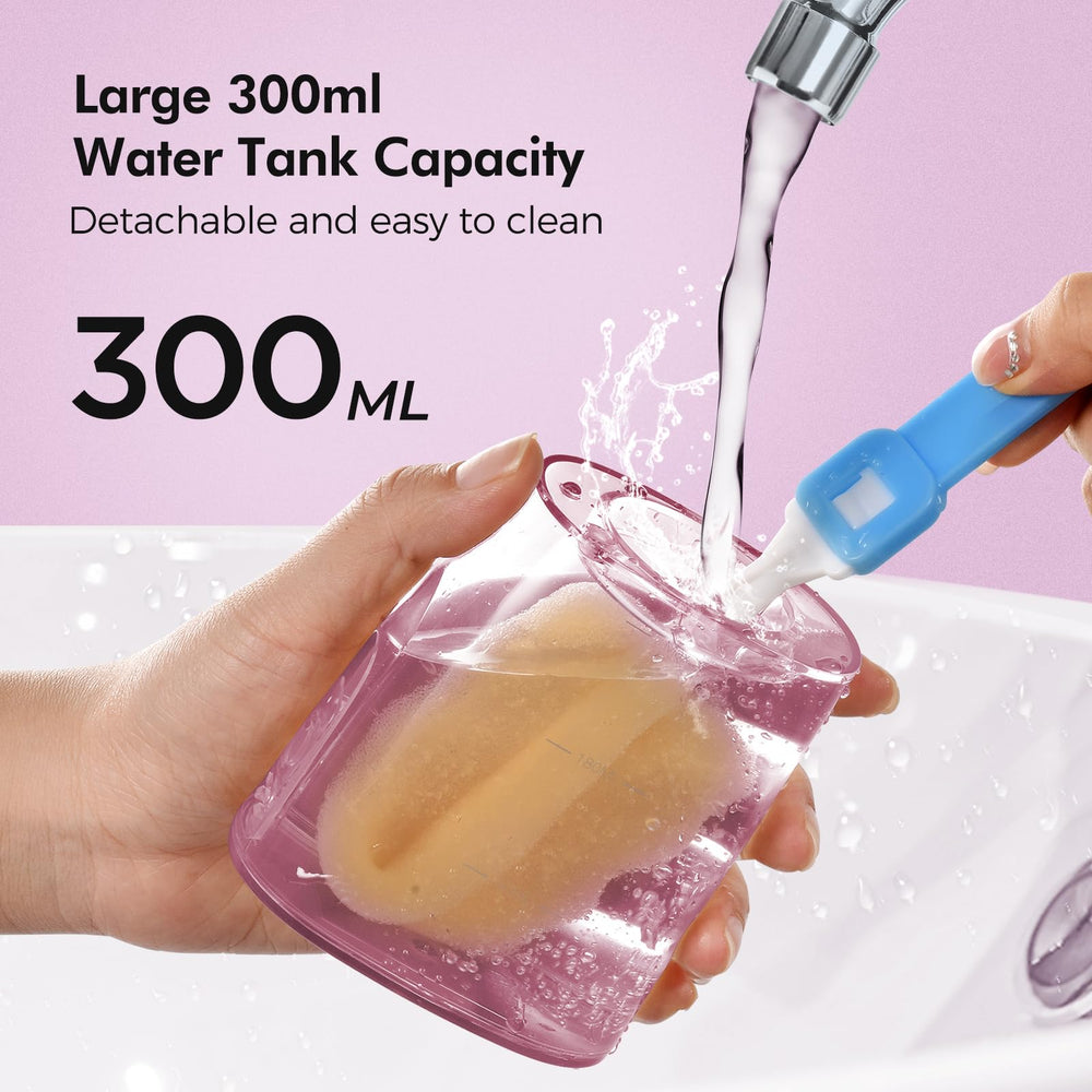 Detachable 300 ml water tank for long use